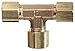 Parker Hannifin IBD10MBT8 Compression Union Tee Adapter, Brass, 5/8" OD (2) x 1/2" NPT(M); Each