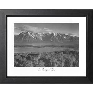 Ansel Adams Grand Teton B W Photo Picture Framed Art Print by Framed Art