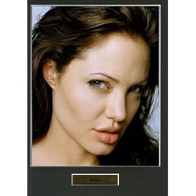 ANGELINA JOLIE  HIGH QUALITY MOUNTED PHOTO PRINT