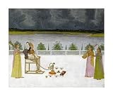 Portrait of a Princess by Sital Das. Size 22.01 inches width by 18.34 inches height. High Quality Art Poster Print