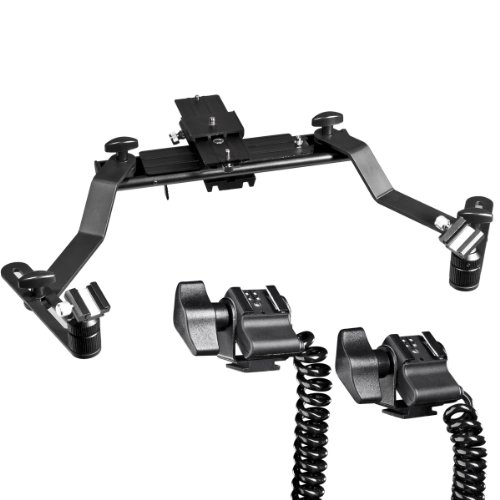 Walimex Makro Blitzschiene Pro mit Y-Blitzkabel f&uuml;r Canon Preisvergleich