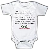 Wait, a fat, unshaven stranger sneaks into our house . . . and leaves me a bunch of toys? Cool. - Funny Baby One-piece Bodysuit 6 - 12 Months