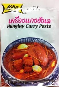 Hunglay Curry Paste 60g. (Free a Gift Elephant Cotton Key Chain Handmade)