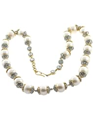 Designer 14kt Solid Gold Rose Cut Diamond Beaded Necklace Jewelry