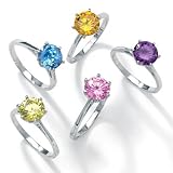 5-Piece DiamonUltra&trade; Cubic Zirconia Solitaire Ring Set