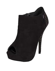 Cera! By Speed Limit 98 Peep Toe Back and Heel Studding Platform High ... Cera! By Speed Limit 98 Peep Toe Back and Heel Studding Platform High ...