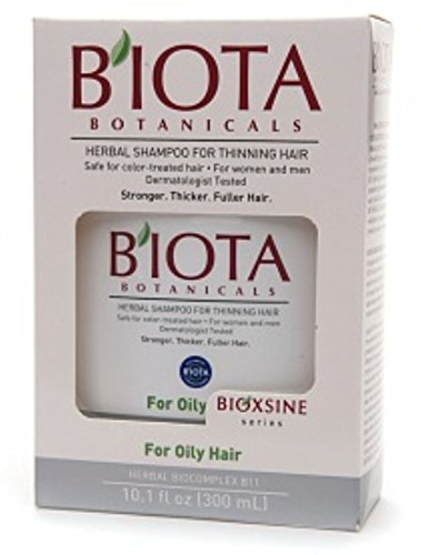 B'IOTA Botanicals Bioxsine Series Herbal Shampoo for Oily Thinning Hair 10.1 oz