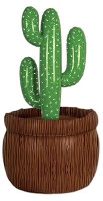 Inflatable Cactus Cooler (holds apprx 24 12 - Oz cans) Party Accessory (1 count) (1/Pkg)