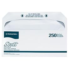 Kimberly-Clark Scott 39000 Personal Seat, 17" Length x 14-1/2" Width, White (20 Packs of 250)
