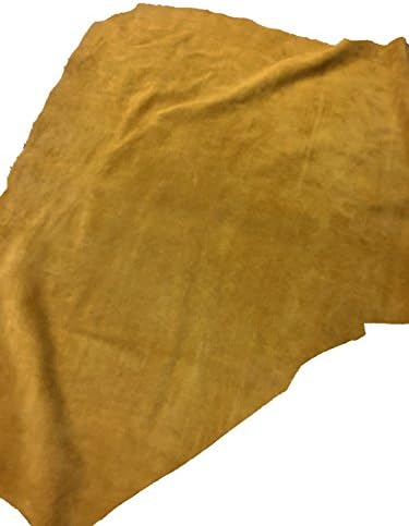 Colored Cowhide Leather Suede Split (12"x24", Sand)