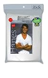  : Hanes Men's Classics V-Neck 3-pack, White, Medium