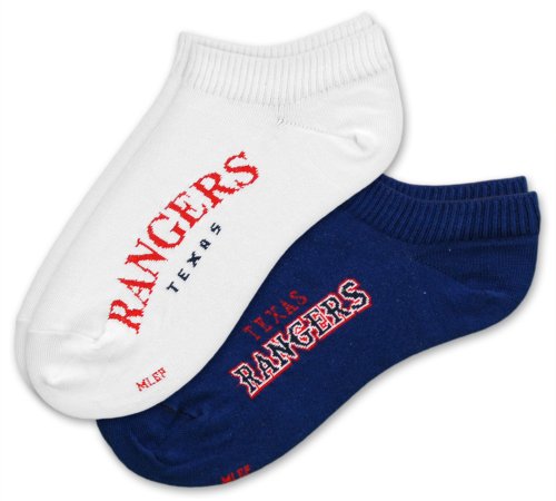 MLB Texas Rangers Women's No-Show Socks (2 Pack)