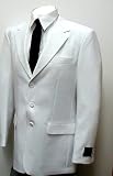 Brand New Men's Three Button Single Breasted White Business Dress Suit