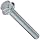 Grade 5 Steel Serrated Flange Bolt, Zinc Plated Finish, Hex Head, UNC Threads, Hex Head, Meets IFI-111 (2002)/SAE J429 (1999)/ASTM B633 Specifications, 3/8"-16 Thread Size, 1-1/4" Length, Fully Threaded, Pack Of 25