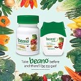 Beano Home & Away Combo Pack, Food Enzyme Dietary Supplement - 120 Tablets & 12 Tablet Portable Pack