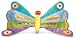 The World Of Eric Carle BUTTERFLY HAND PUPPET 11" Plush (Character From The Very Hungry Caterpillar)