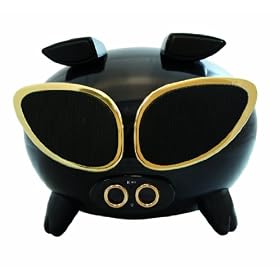 Amethyst Superpig iPod Dock for iPods and iPhones (WWI) - Black and Gold