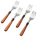 Rosanna Pearlized Copper Napoleon Cocktail Forks, Set of 4