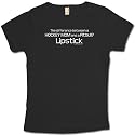 Difference Between a Hockey Mom and a Pitbull! Lipstick Fitted Tee