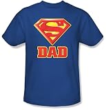 SUPER DAD Superman Logo Father Adult T-shirt Tee Shirt