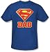 SUPER DAD Superman Logo Father Adult T-shirt Tee Shirt