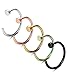 Jstyle 18G 5 Pcs a Set 316L Stainless Steel Nose Rings Hoop Nose Piercing Body Jewelry 8mm