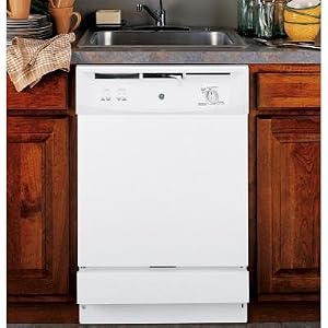 GE : GSM2200NWW Full Console Under-the-Sink Dishwasher - White by