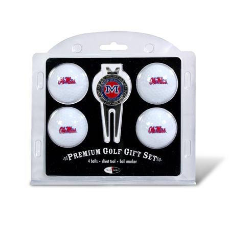 Mississippi Ole Miss Rebels Ncaa 4 Team Logo Golf Ball Divot Tool Set