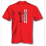 England Route 66 World Cup T-Shirt (Large, Red)