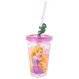 【 ディズニー 公式 】  ストロー タンブラー コップ ラプンツェル　（ Disney 食器 子供 用 カップ プリンセス グッズ ） 正規品