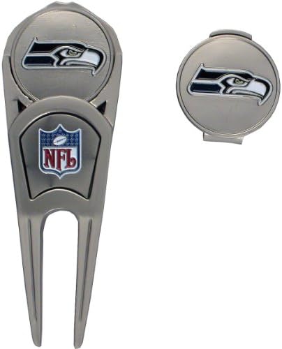 McArthur Seattle Seahawks Divot Tool and Hat Clip Combo