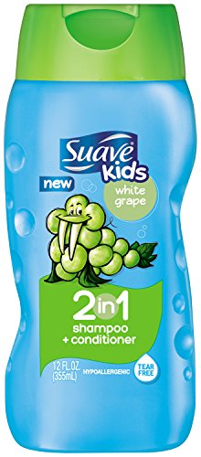 Suave Kids 2 in 1 Shampoo and Conditioner, White Grapes 12 oz