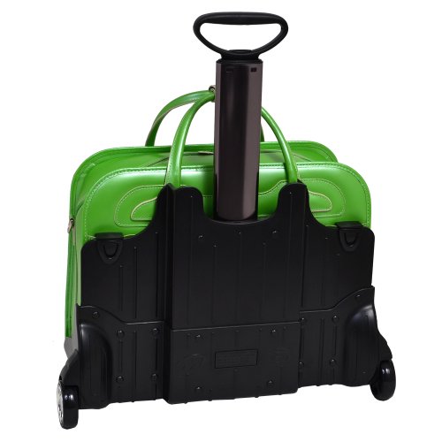 McKleinUSA WILLOWBROOK 94981 Green Detachable-Wheeled Ladies' Briefcase