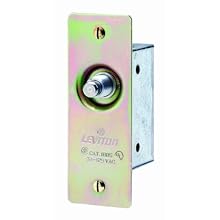 Leviton 1865 3 Amp, 125 Volt, Single-Pole, Doorjamb with Jamb Box Switch, Single Circuit Momentary, Normally ON, Commercial Grade, Brass
