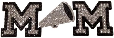 Crystal Heiress Rhinestone Sticker, Cheer Mom, 7.75 by 2.5-Inch, Black/Silver