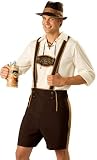 Adult German Tavern Beer Man Hansel Halloween Costume L U.S. mens Large (42-44″ Chest) Picture