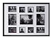 Present Time Photoframe Big Collection wood black holds 11 photos of various sizes