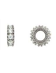 Storywheel® White Topaz Birthstone Bead / Charm in 925 Sterling Silver