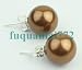 Pair 12 Mm Elegant Shell Pearl Studs Earring 772.er.6.2037