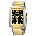 U.S. Polo Assn. Men's USC80043 Two-Tone Rectangular Black Dial Link Watch