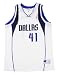 Trikot Dallas in wei�, Dirk Nowitzki No41 - Original NBA Replica-Trikot von Champion, hochwertiges 
Material
