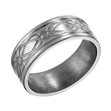 Titanium Engraved Celtic Knot Band