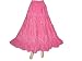 Womens Skirts Boho Lace Work Bellydance Baby Pink Long Skirt 39"