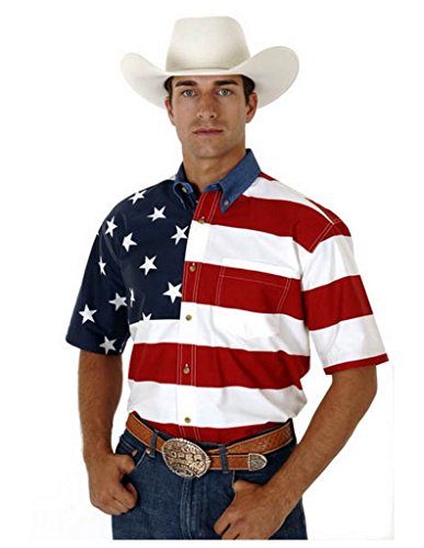 Roper Men's Flag Print Shirt - 3-02-185-101Re