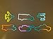 Tie Dye Military Rubber Bands Bracelets Gifts Pack Jet Fighter, Helicopter & Tank - Magic Bandz