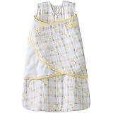 HALO 100% Cotton Muslin Sleepsack Swaddle, Giraffe Plaid, Small