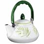 Corelle Coordinates 1-1/5-Quart Personal Teakettle, Bamboo Leaf