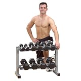 Body-Solid PowerLine 28 Wide 2-Tier Dumbbell Rack