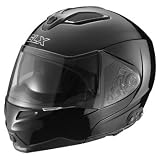 GLX DOT Bluetooth Full Face Modular Flip Up Motorcycle Helmet Black Small