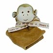 Miyim Simply Organic Lovie Blankie, Monkey, 0-3 Months Miyim Simply Organic Lovie Blankie, Monkey, 0-3 Months
